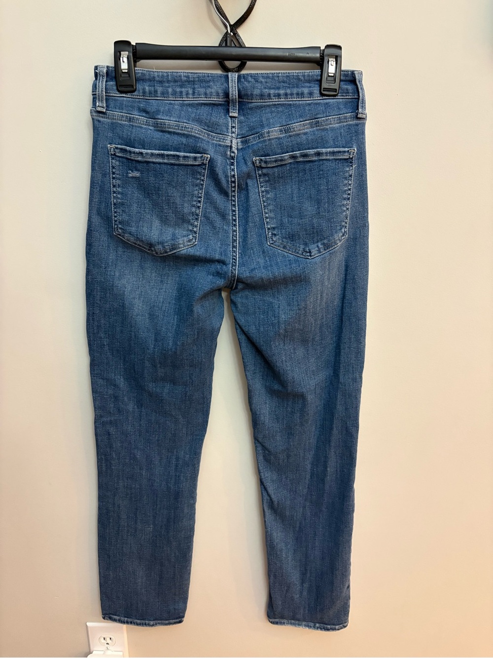 Cosmic Blue Love Mid Rise Skinny Jeans Sz 29T Distressed Stretch Denim Ankle - Picture 4 of 10